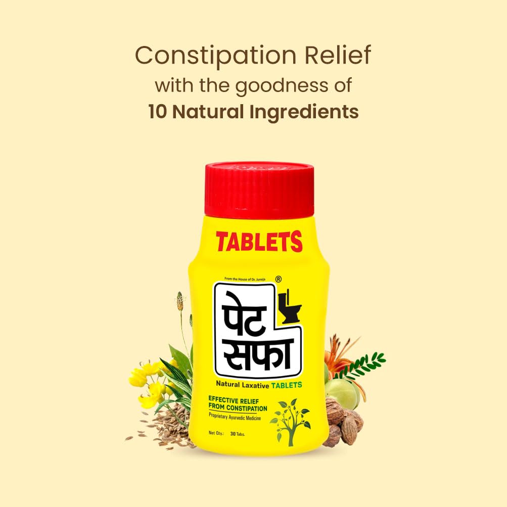 Pet Saffa Tablets | disgetive problems like Acidity, Gas & Bloating - 30 Unit (Pack of 3)