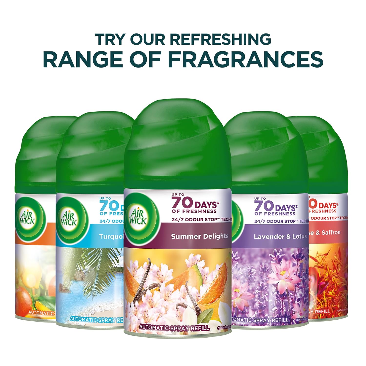 Air Wick 250 ml - Lavender & Lotus, Refill + Automatic Spray| Freshmatic Air Freshener Kit