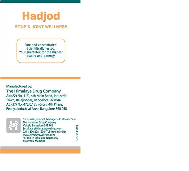 Himalaya Herbals - Hadjod Bone & Joint Wellness - Pack of 1 - 60 tabs