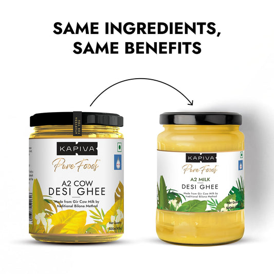 Kapiva Certified A2 Gir Cow Ghee 500ML