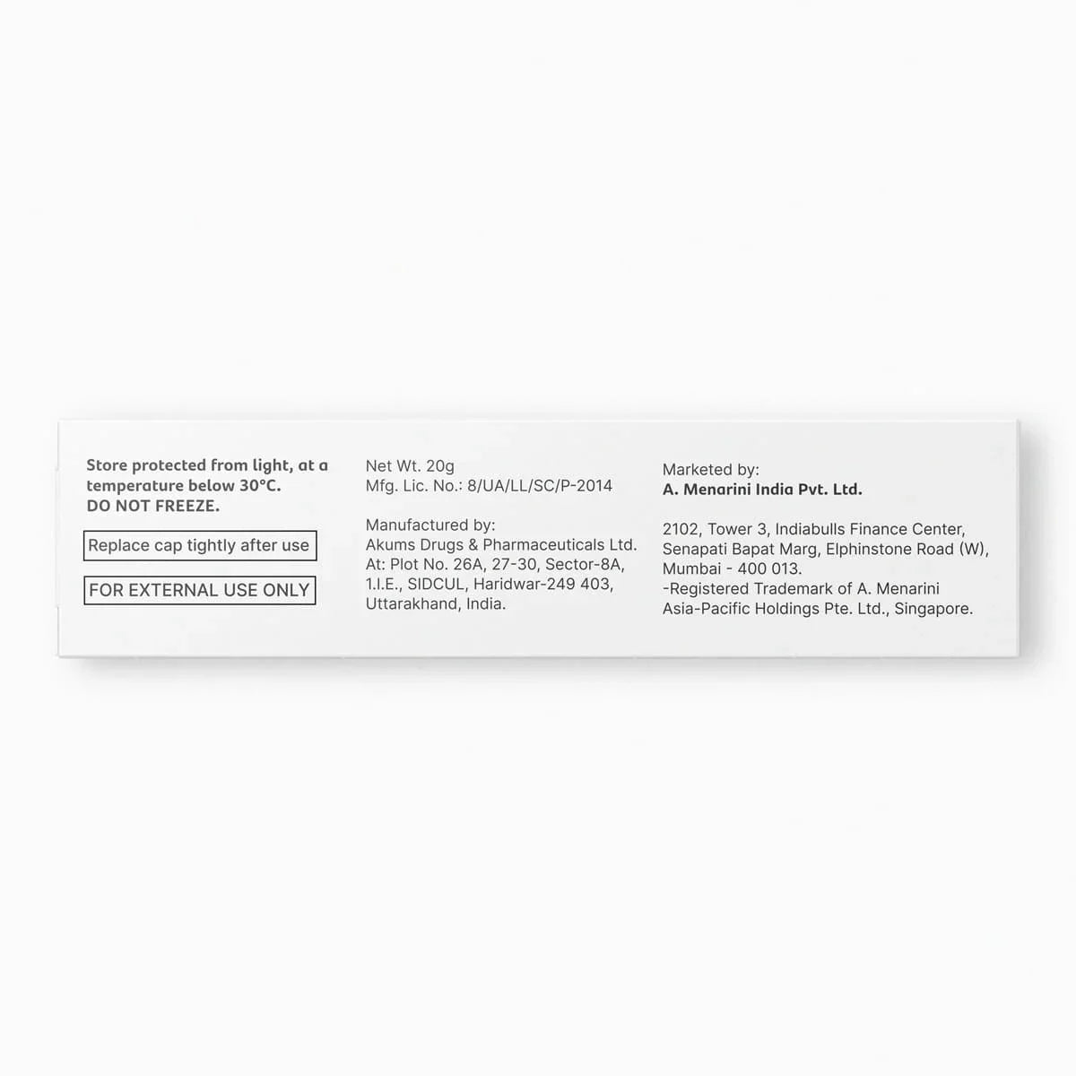 A Ret 0.1% Gel (20gm) For Acne, Wrinkles, Skin Spots, Rough Skin