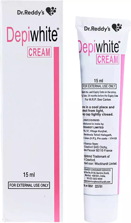 Depiwhite Cream (15ml) For Dark Spots, Skin Redness, Skin Tone, Depigmentation
