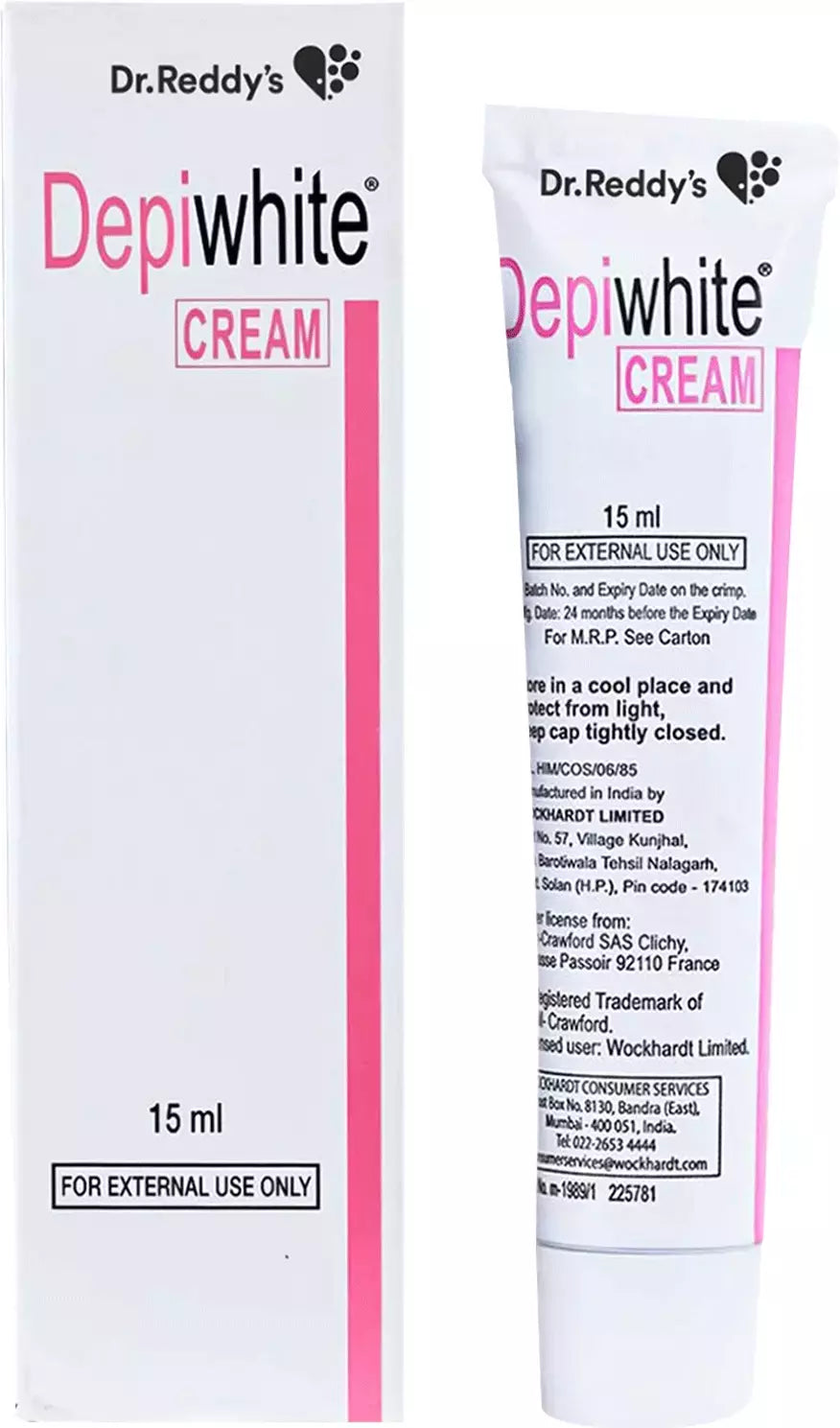 Depiwhite Cream (15ml) For Dark Spots, Skin Redness, Skin Tone, Depigmentation
