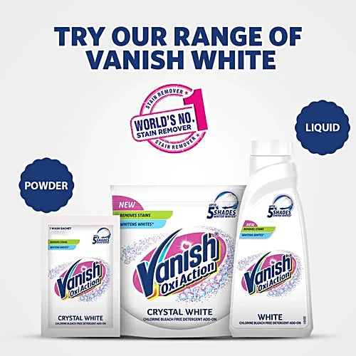 Vanish Oxi Action Crystal White Fabric Whitener, 400 g