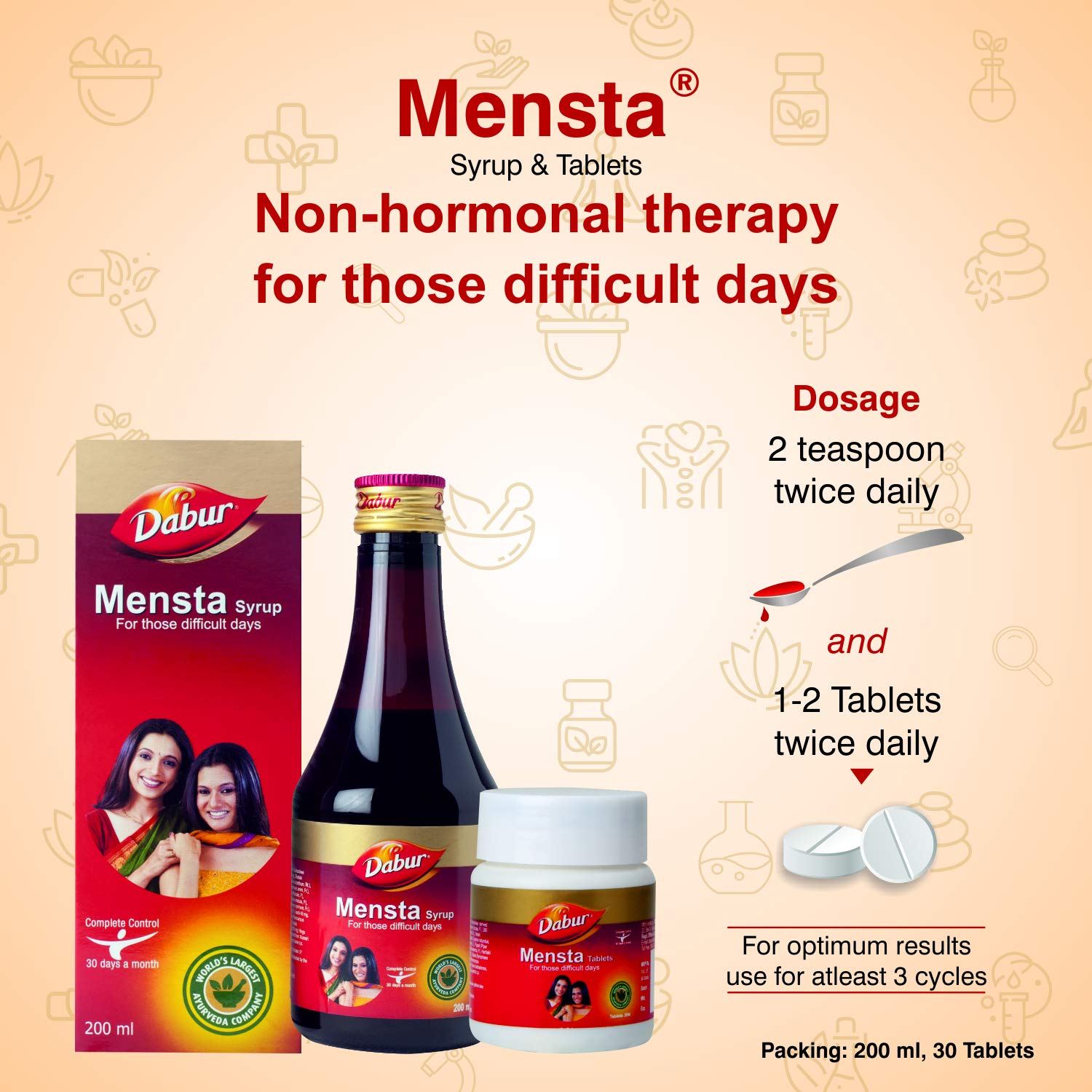 Dabur Mensta Syrup - 200 ml