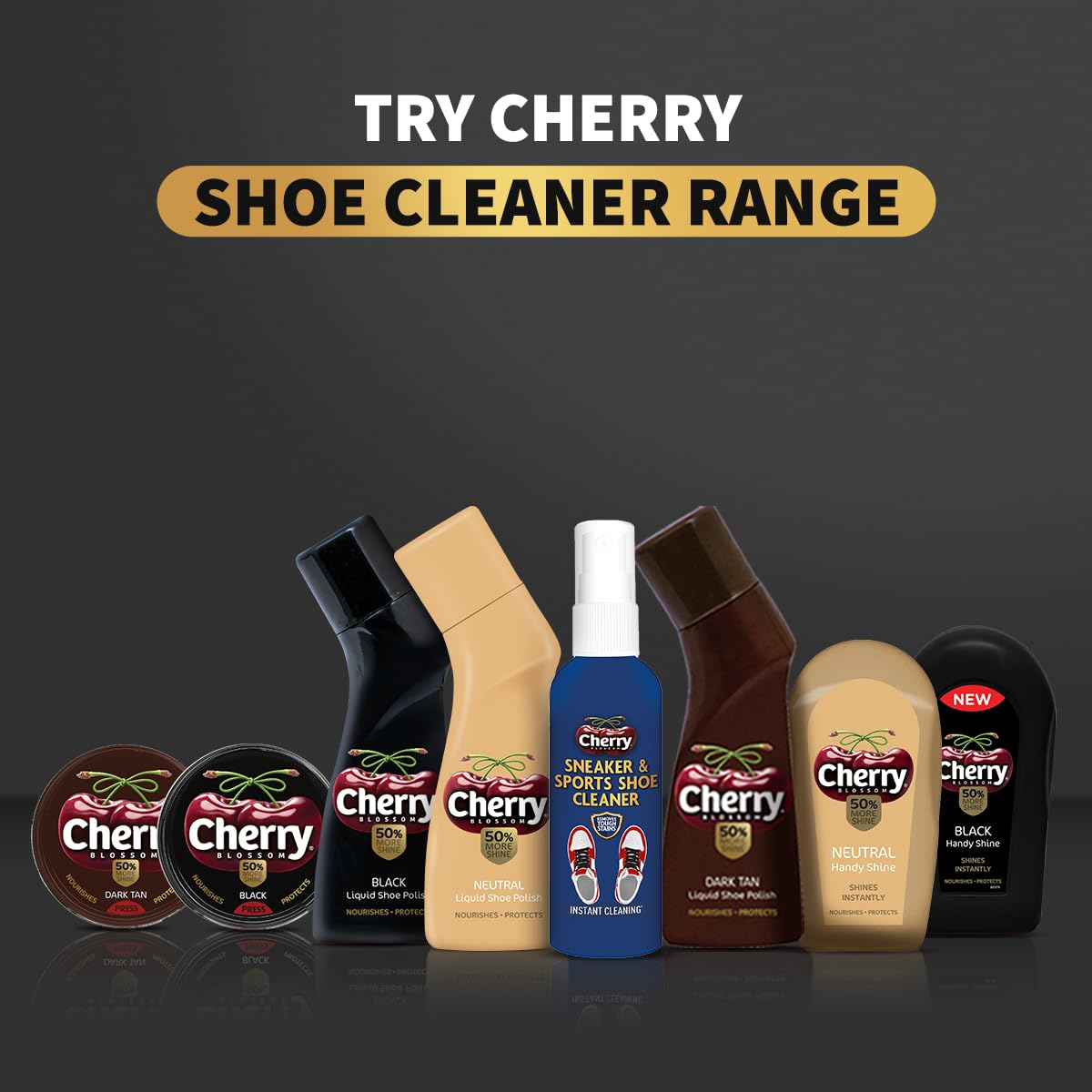 Cherry Blossom Wax Shoe Polish Dark Tan - 15gm