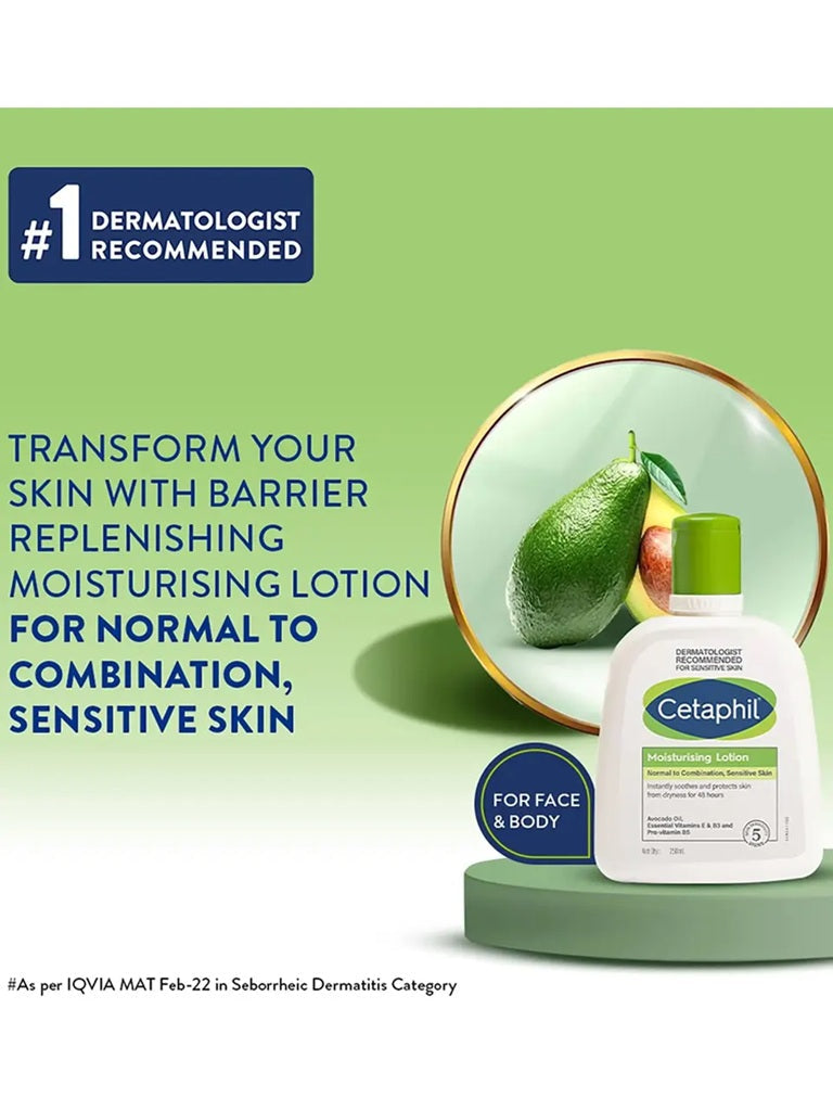 Cetaphil Moisturizing Lotion For Normal To Combination, Sensitive Skin - 100 ml