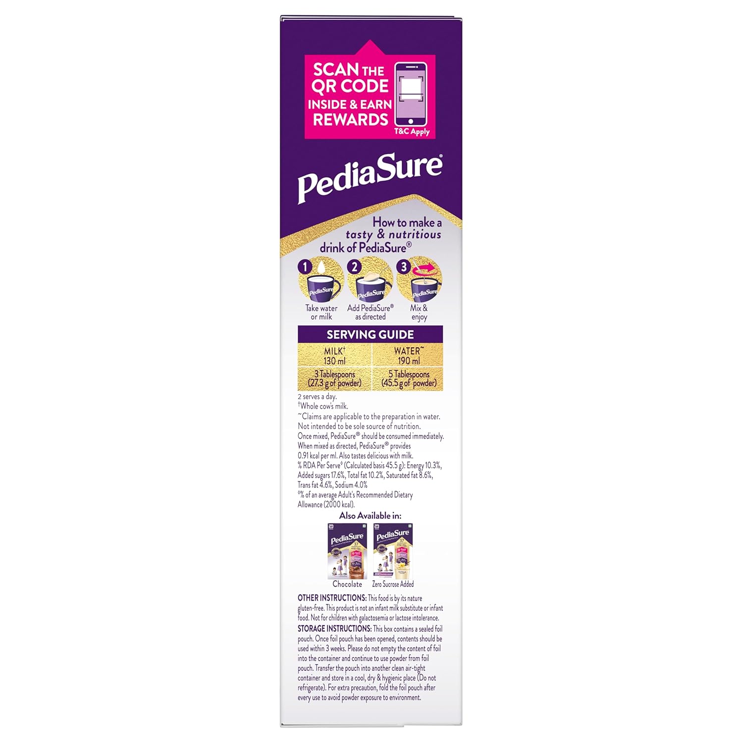 Pediasure Health & Nutrition Drink Powder Vanilla 200gm