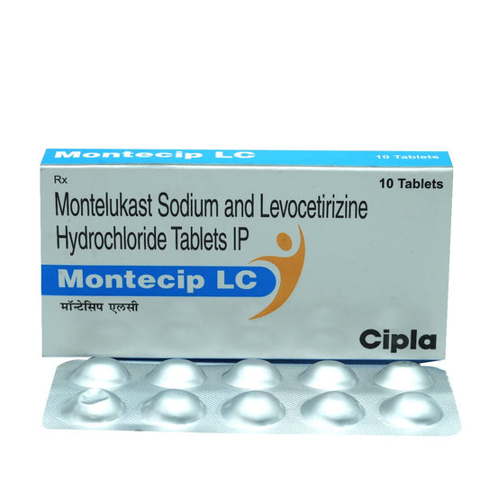 Montecip LC Tablet – 10 Tablets for Allergic skin conditions