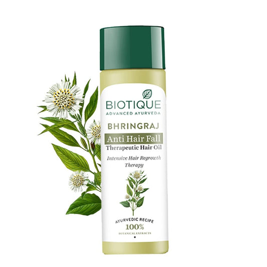 Biotique Bio Bhringraj Therapeutic Hair Oil for Falling Hair | Intensive Hair Regrowth Treatment | 200ml
