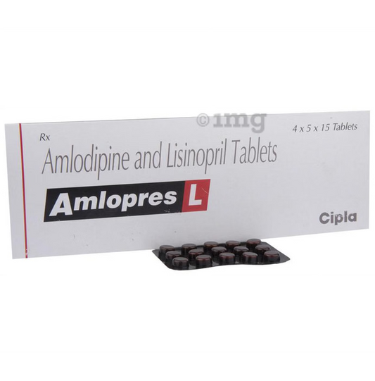 Amlopres L Tablet – 15 Tablets For Hypertension (high blood pressure)