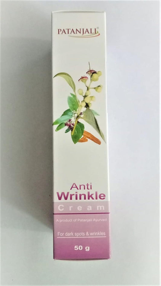 Patanjali Anti Wrinkle Cream For wrinkles & Dark spots – 50 gm, blackheads,