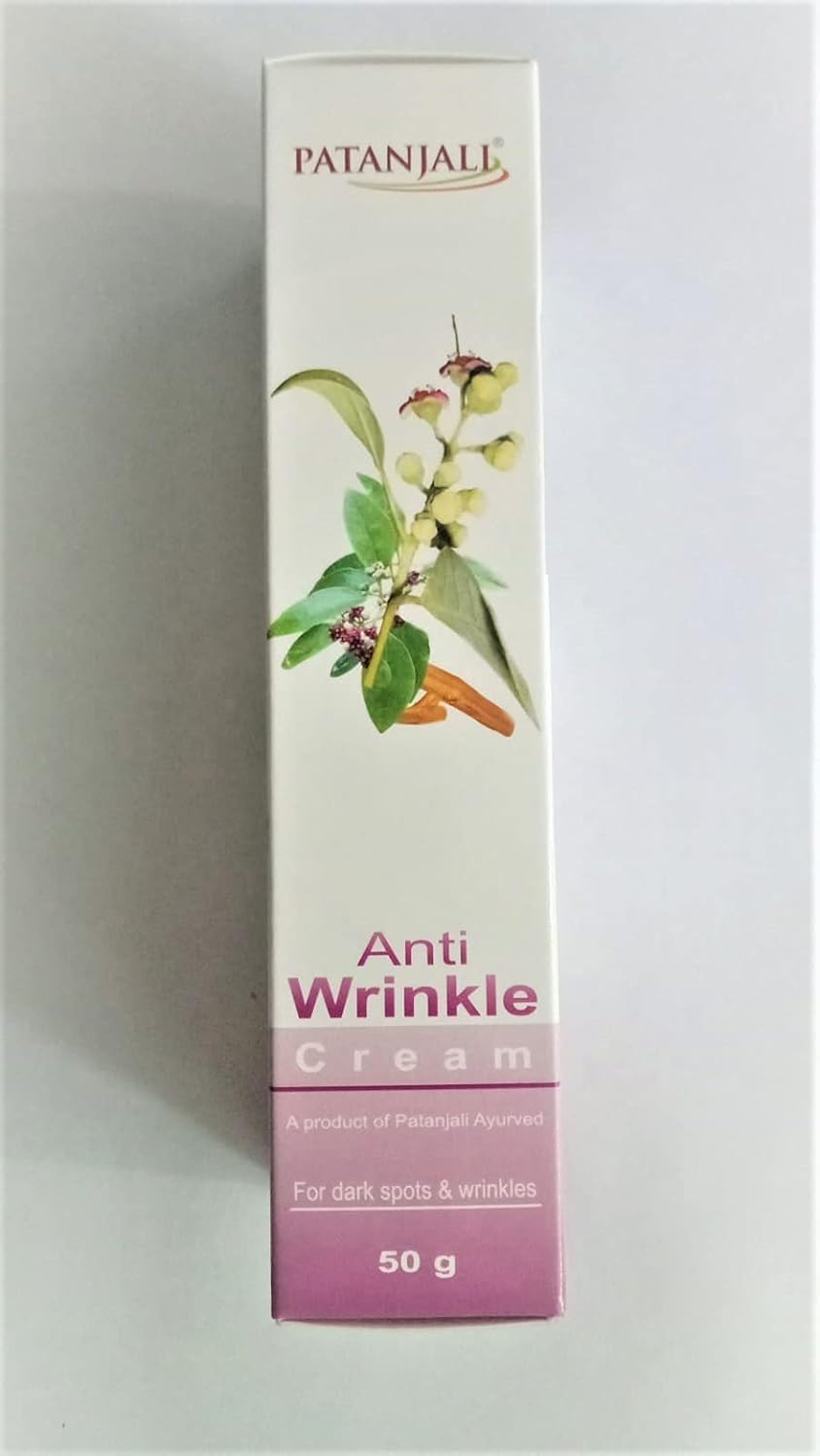 Patanjali Anti Wrinkle Cream For wrinkles & Dark spots – 50 gm, blackheads,
