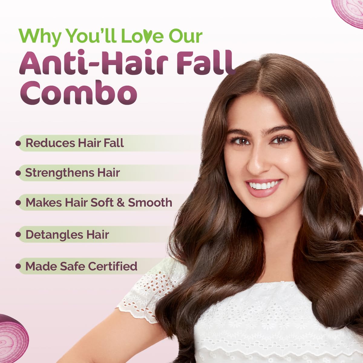 Mamaearth Onion Shampoo & Onion Conditioner For Hair Fall Control - (250 ml + 250 ml) Combo