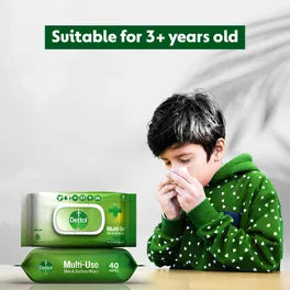 Dettol Disinfectant Multi-Use Skin & Surface Wipes, 10 pcs