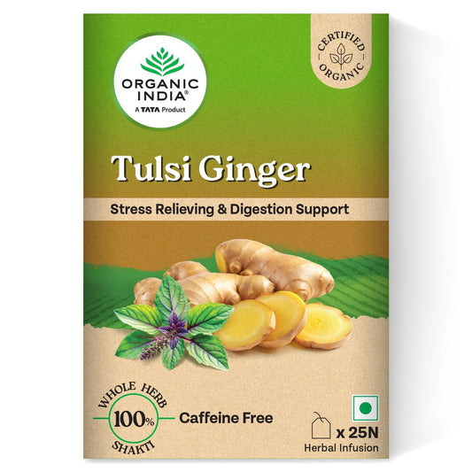 Organic India Tulsi Ginger - 25 Tea Bags