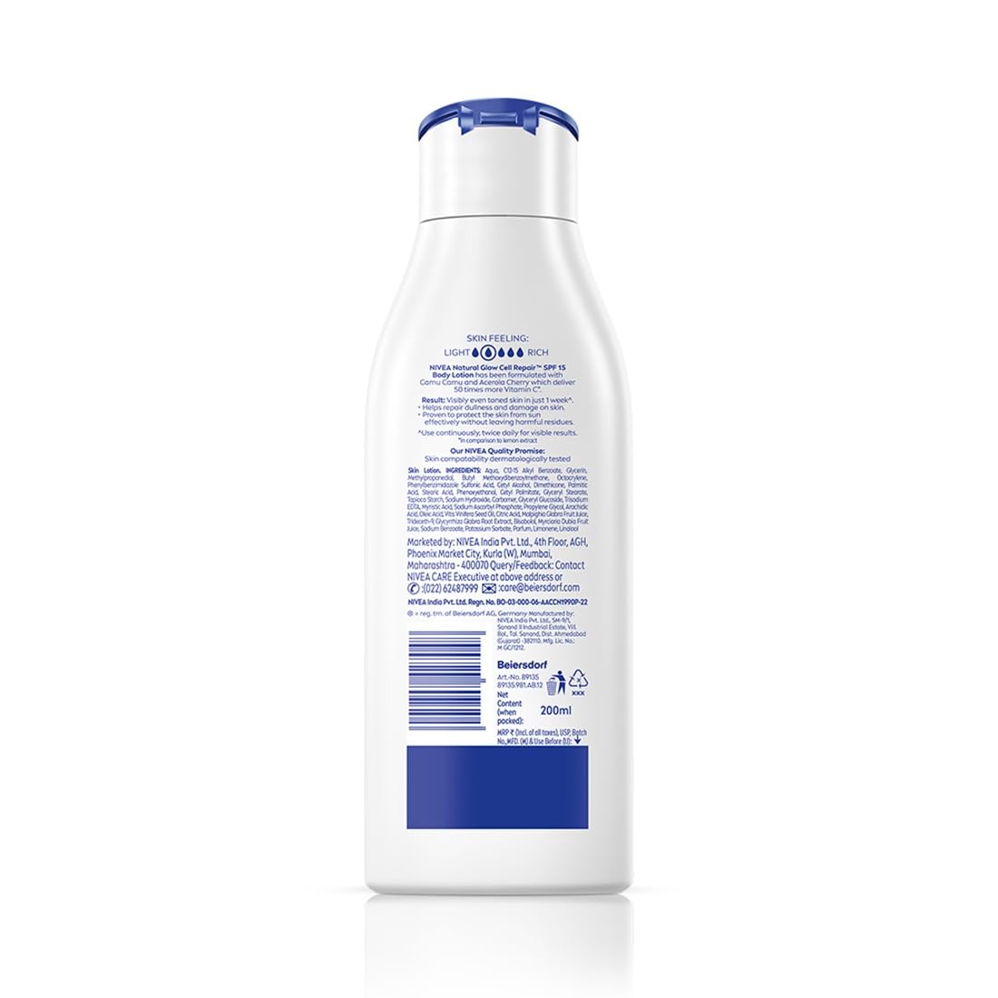 Nivea Sunscreen & 50X Vitamin C Body Lotion - 200 ml