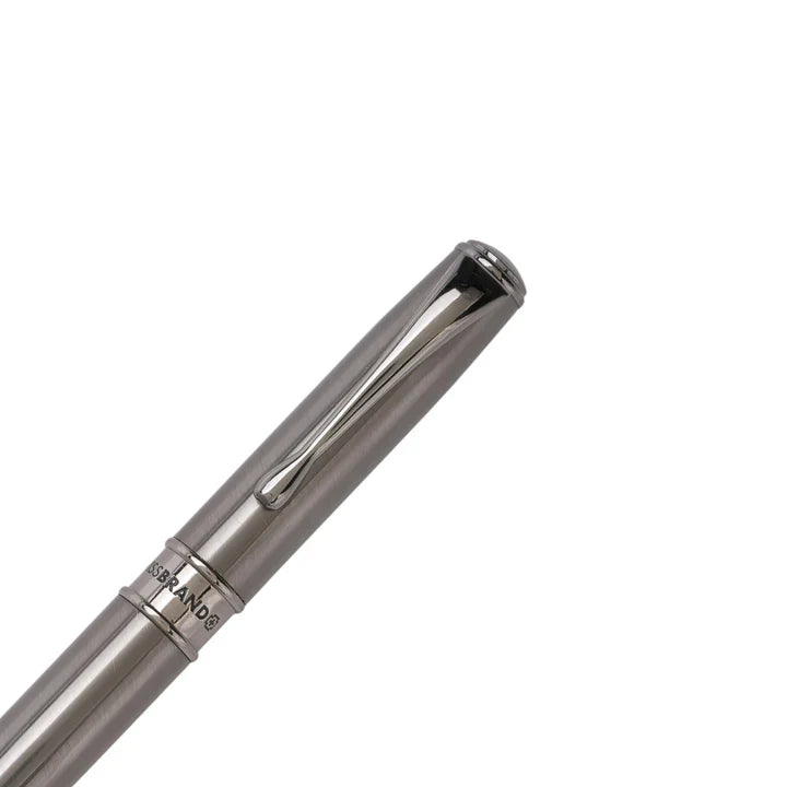 SWISSBRAND Lumina 2537 Gunmetal finish Fountain Pen with gunmetal trim