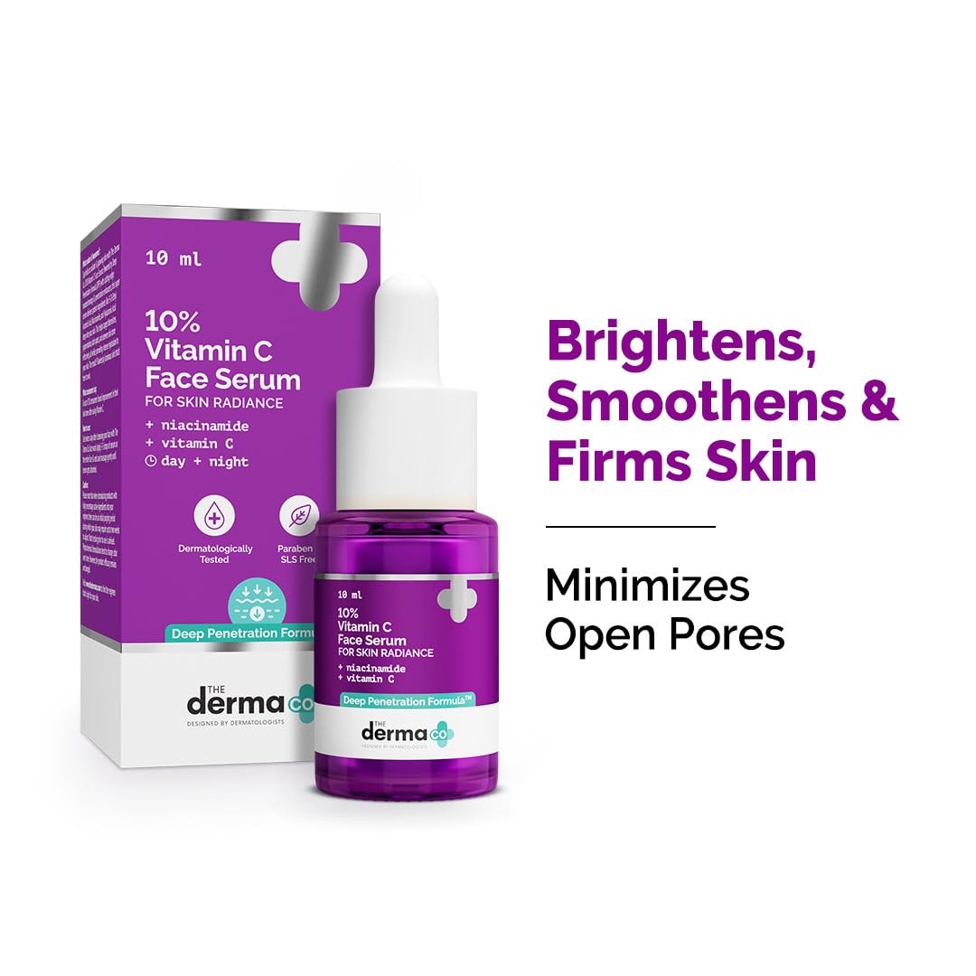 The Derma Co 10% Vitamin C Face Serum For Skin Radiance - 10 ml