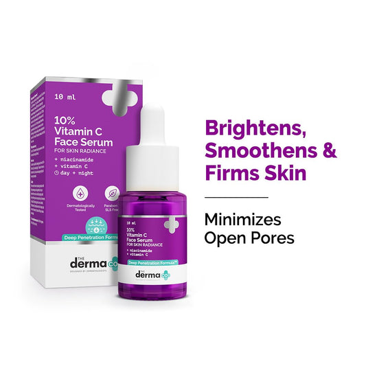 The Derma Co 10% Vitamin C Face Serum For Skin Radiance - 10 ml