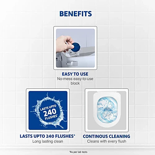 Harpic Flushmatic In-Cistern Toilet Cleaner Block, Marine, 50 g