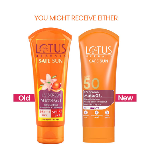 Lotus Herbals Safe Sun Invisible Matte Gel Sunscreen SPF 50 PA+++ - 100 gm