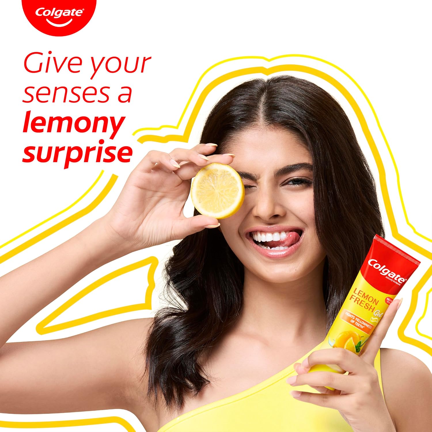 Colgate Lemon Fresh Gel Toothpaste | Tooth Paste Fights Yellowness of Teeth 120gm