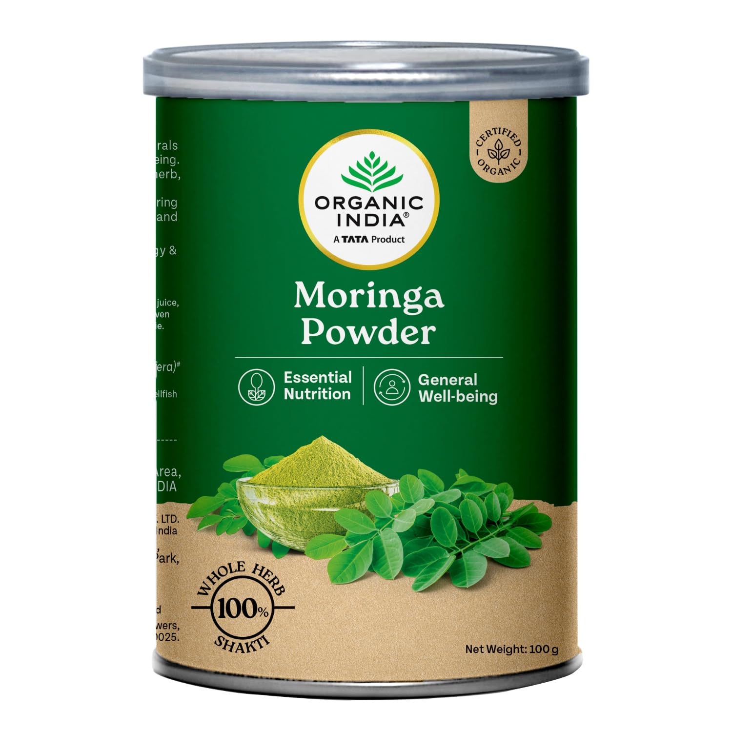 Organic India Moringa Powder | Manages Weakness, Fatigue & Inflammation 100g