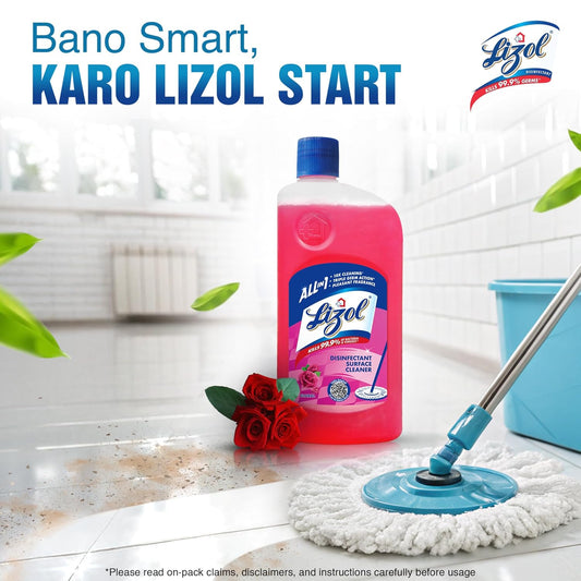 Lizol Disinfectant Surface & Floor Cleaner Liquid, Floral - 1 Litre