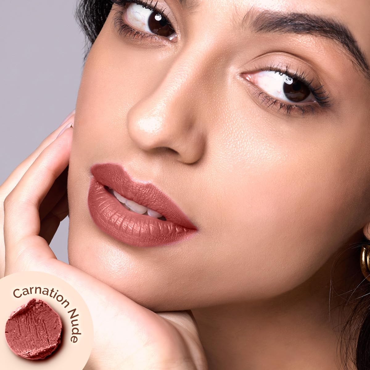 Mamaearth Moisture Matte Longstay Mini Lipstick - Carnation Nude - 0.7 gm