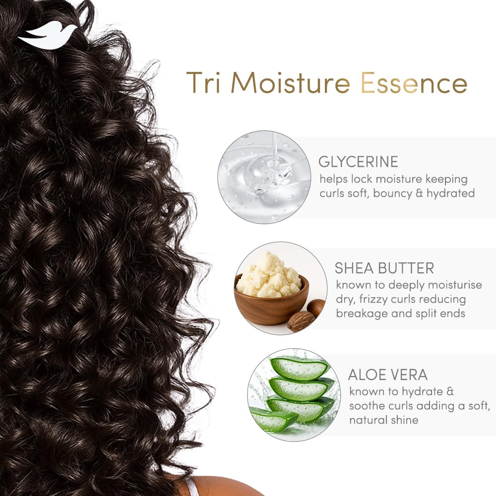 Dove Beautiful Curls Hydrating Shampoo - 380 ml
