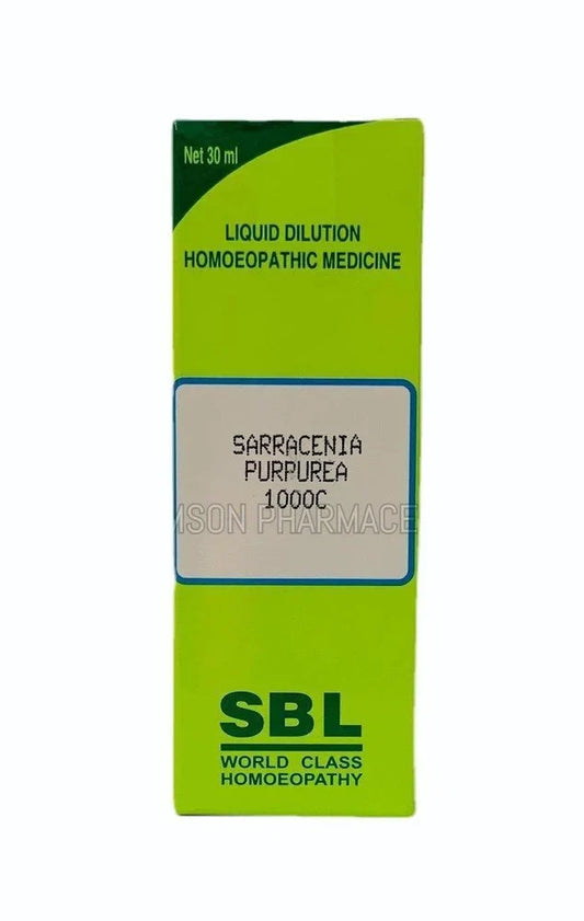 SBL Homeopathy Sarracenia Purpurea 1000 CH (30 ML) For Swelling, Itching, Cysts