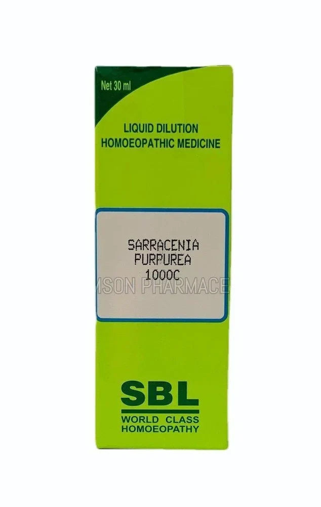 SBL Homeopathy Sarracenia Purpurea 1000 CH (30 ML) For Swelling, Itching, Cysts
