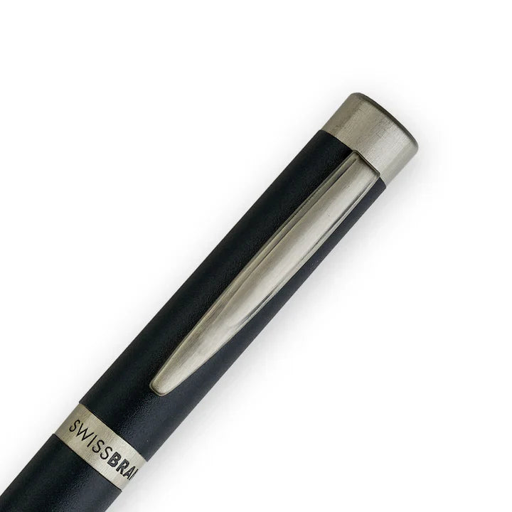 SWISSBRAND Zenith 2507 Matte black Rollerball Pen with chrome trim