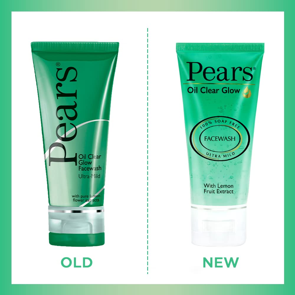 Pears Pure & Gentle Ultra Mild Facewash & Oil Clear Glow Ultra Mild Facewash Combo - Combo