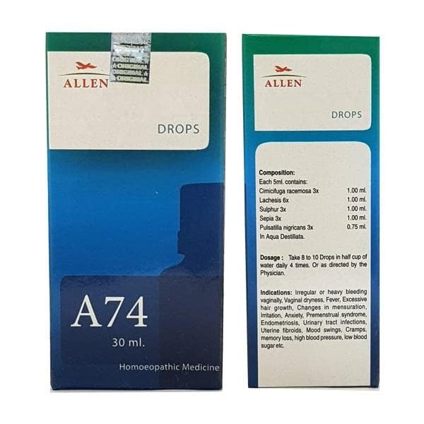 Allen Homeopathy A74 Drops - 30 ml