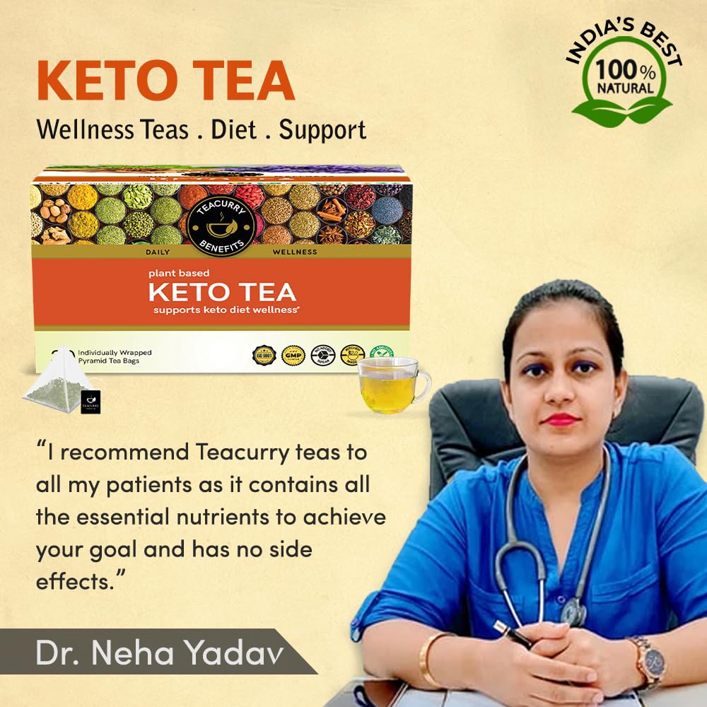 Teacurry Keto Tea (100 Grams Loose) - Support Keto Lifestyle, Improved and Faster Ketosis - 100% Vegan