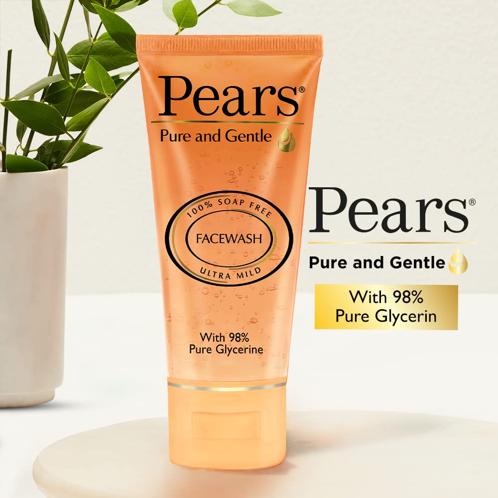 Pears Pure and Gentle Daily Cleansing Facewash - Mild Cleanser - 60 gm