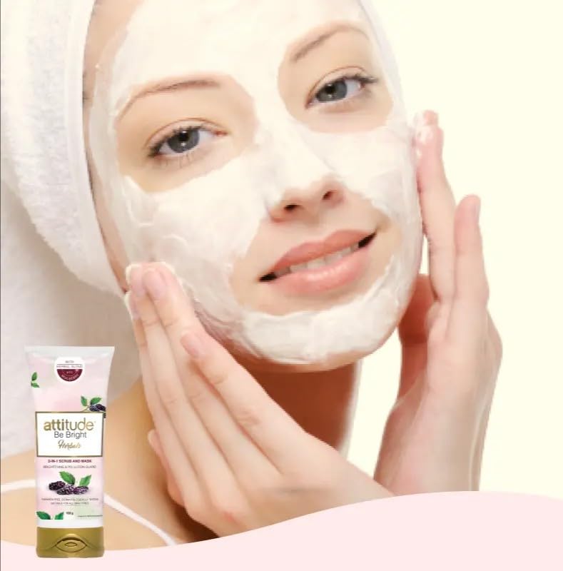 Amway Attitude Be Bright Herbals 2-in-1 Scrub and Mask 100gm