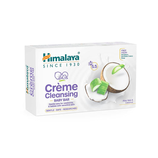 Himalaya Herbals Creme Cleansing Baby Bar For Baby's Sensitive Skin - 50 gm