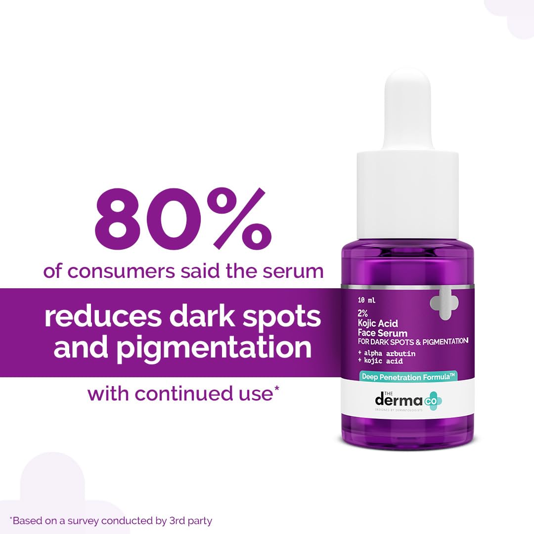 The Derma Co. 2% Kojic Acid Face Serum with Alpha Arbutin - 10 ml
