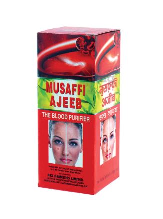Rex Remedies Musaffi Ajeeb Syrup - 200 ml (Pack of 3)