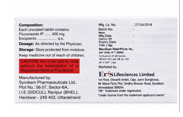 Eris Oaknet Flucos 400mg Tablet 1 Strip