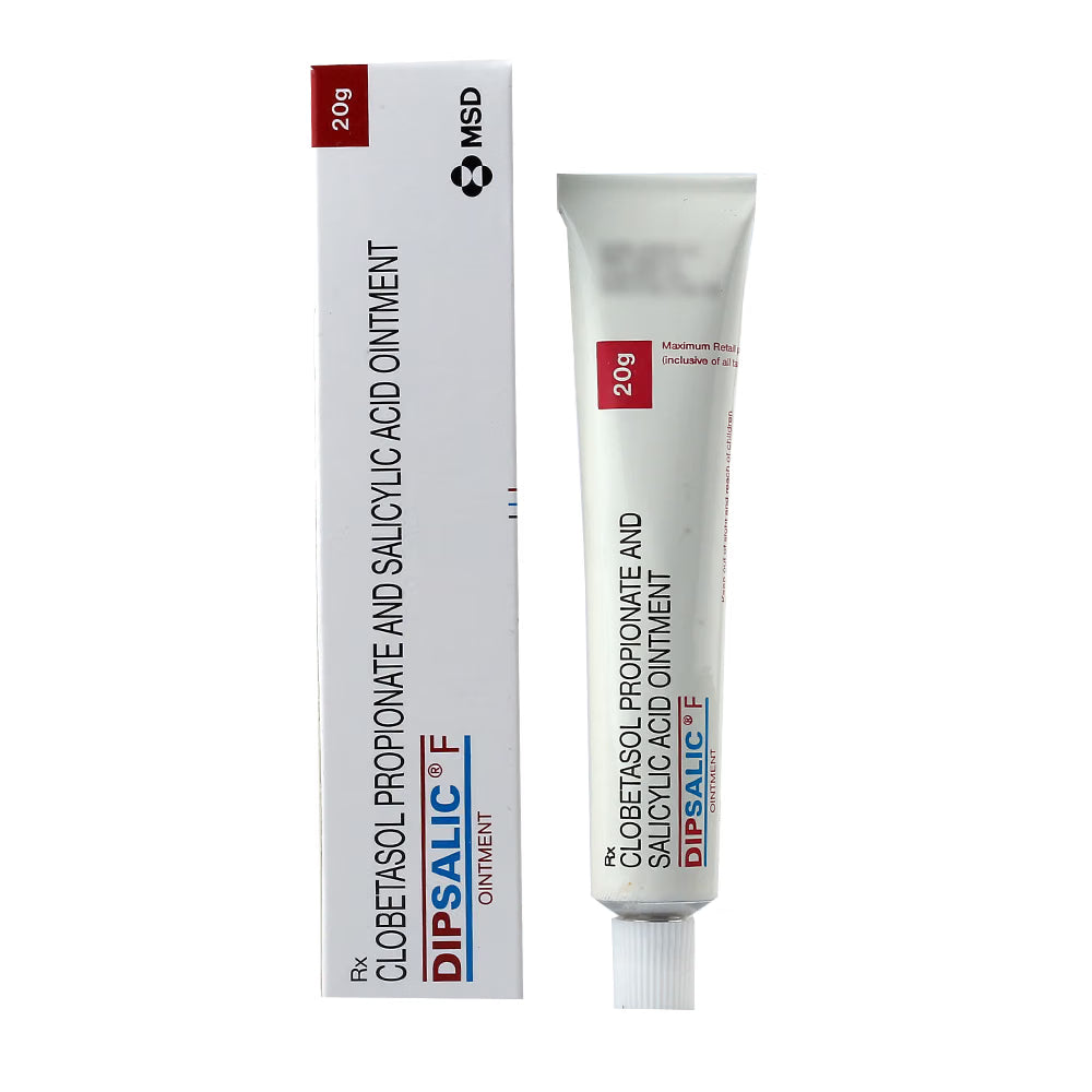 Dipsalic F Ointment (20gm) For Psoriasis & Eczema, Skin Redness & Itching