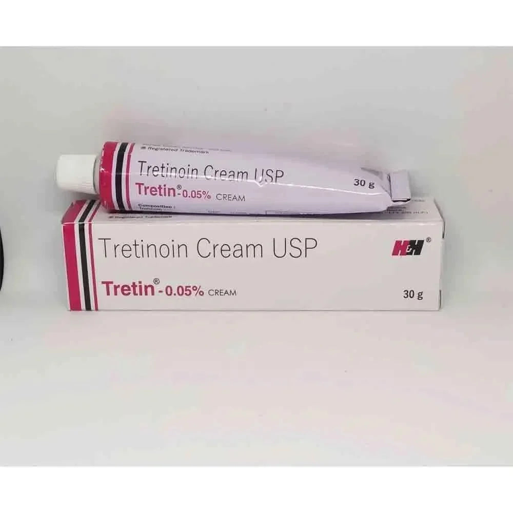 Tretin 0.05% Cream (30gm) For Manage Acne, Wrinkles, Skin Spots