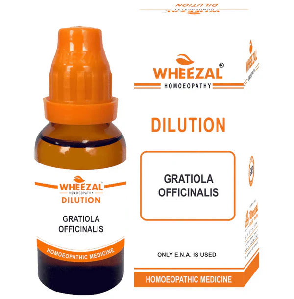 Wheezal Homeopathy Gratiola Officinalis Dilution - 30 ml - 3X