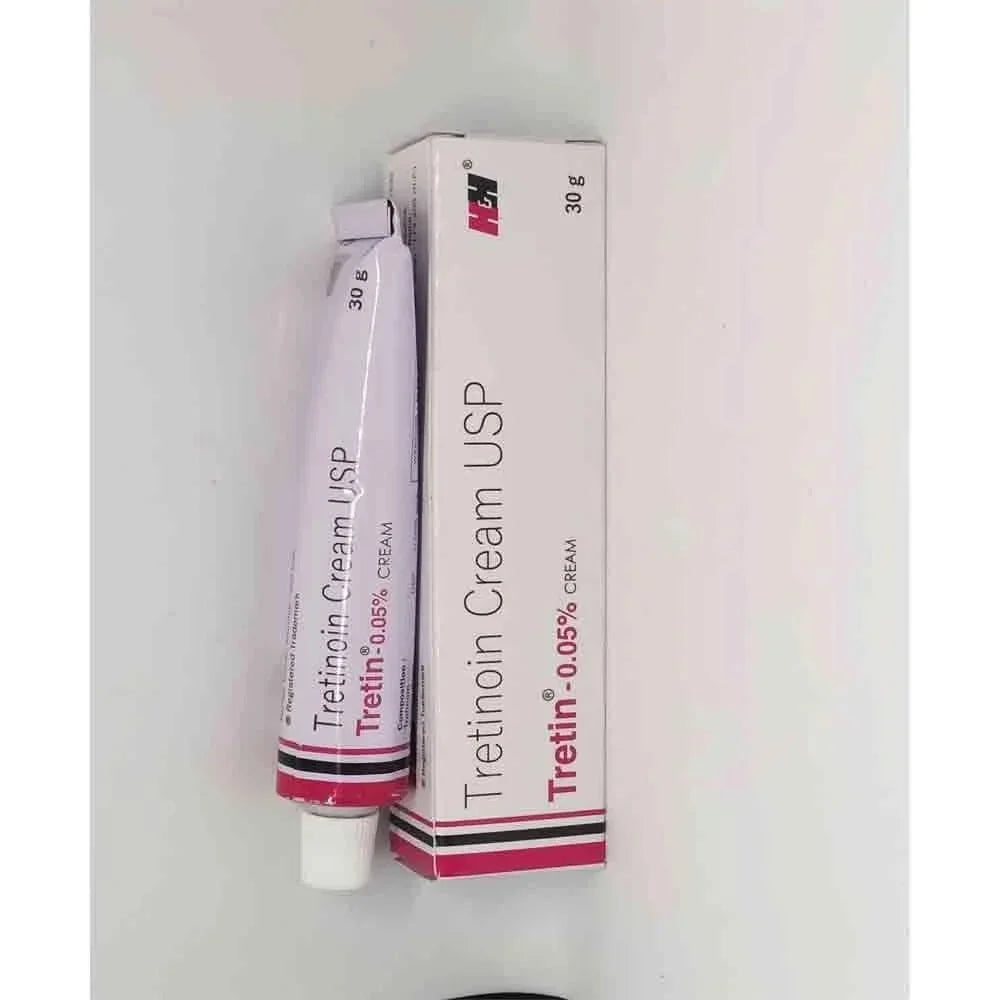 Tretin 0.05% Cream (30gm) For Manage Acne, Wrinkles, Skin Spots
