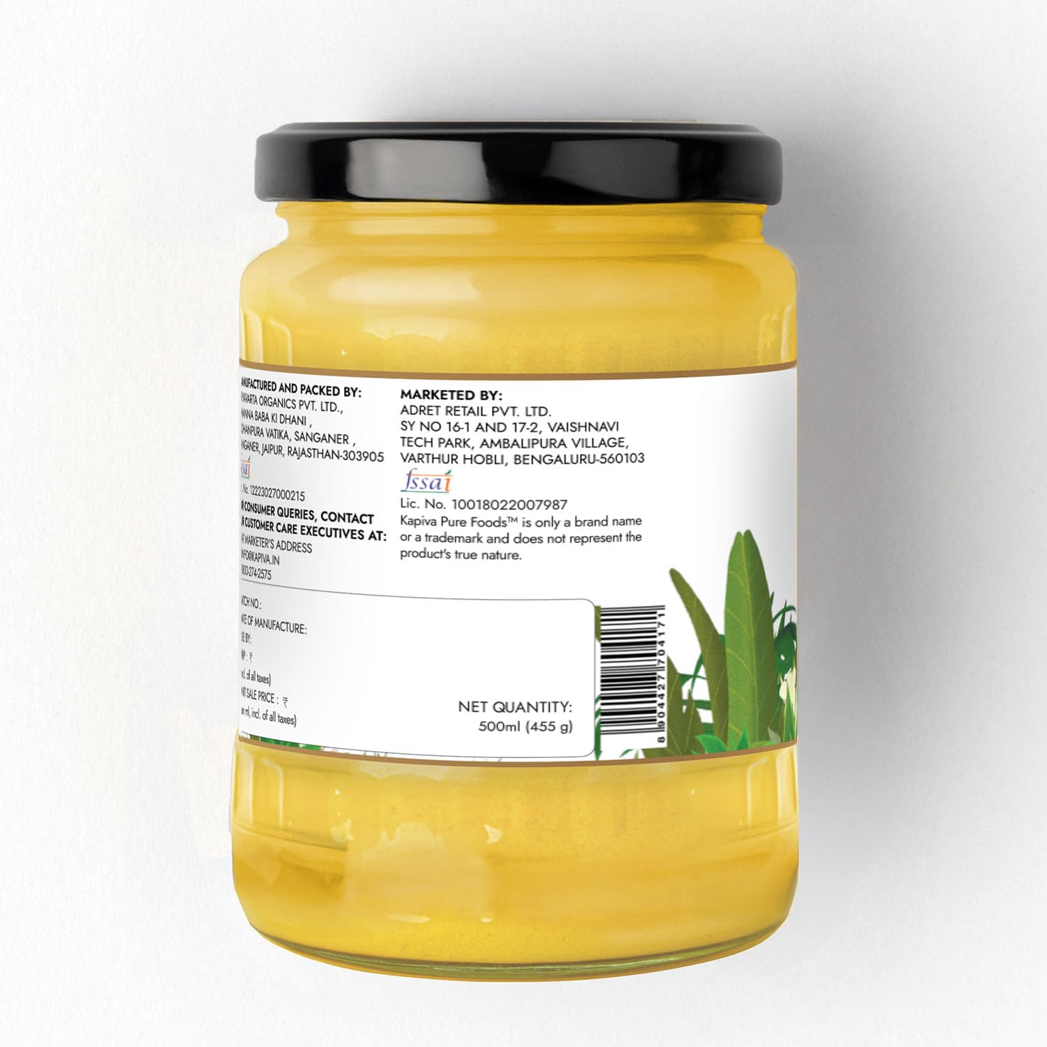 Kapiva A2 Desi Cow Ghee | Pure and Natural Ghee From A2 Cow Milk | Organic Cow Ghee - 500 gm