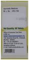 Dhootapapeshwar Nishamalaki Tablets - 60 tabs