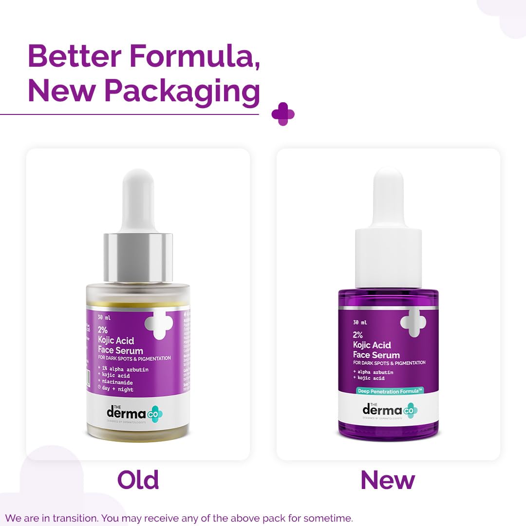 The Derma Co. 2% Kojic Acid Face Serum with Alpha Arbutin - 30 ml